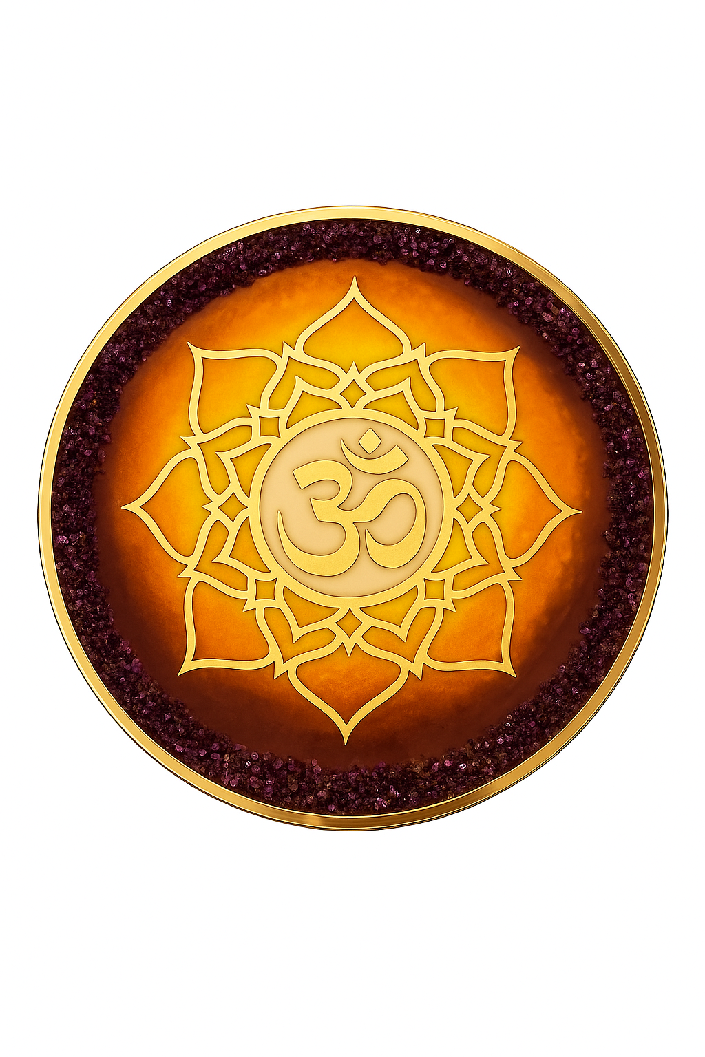 Aum with Lotus Frame