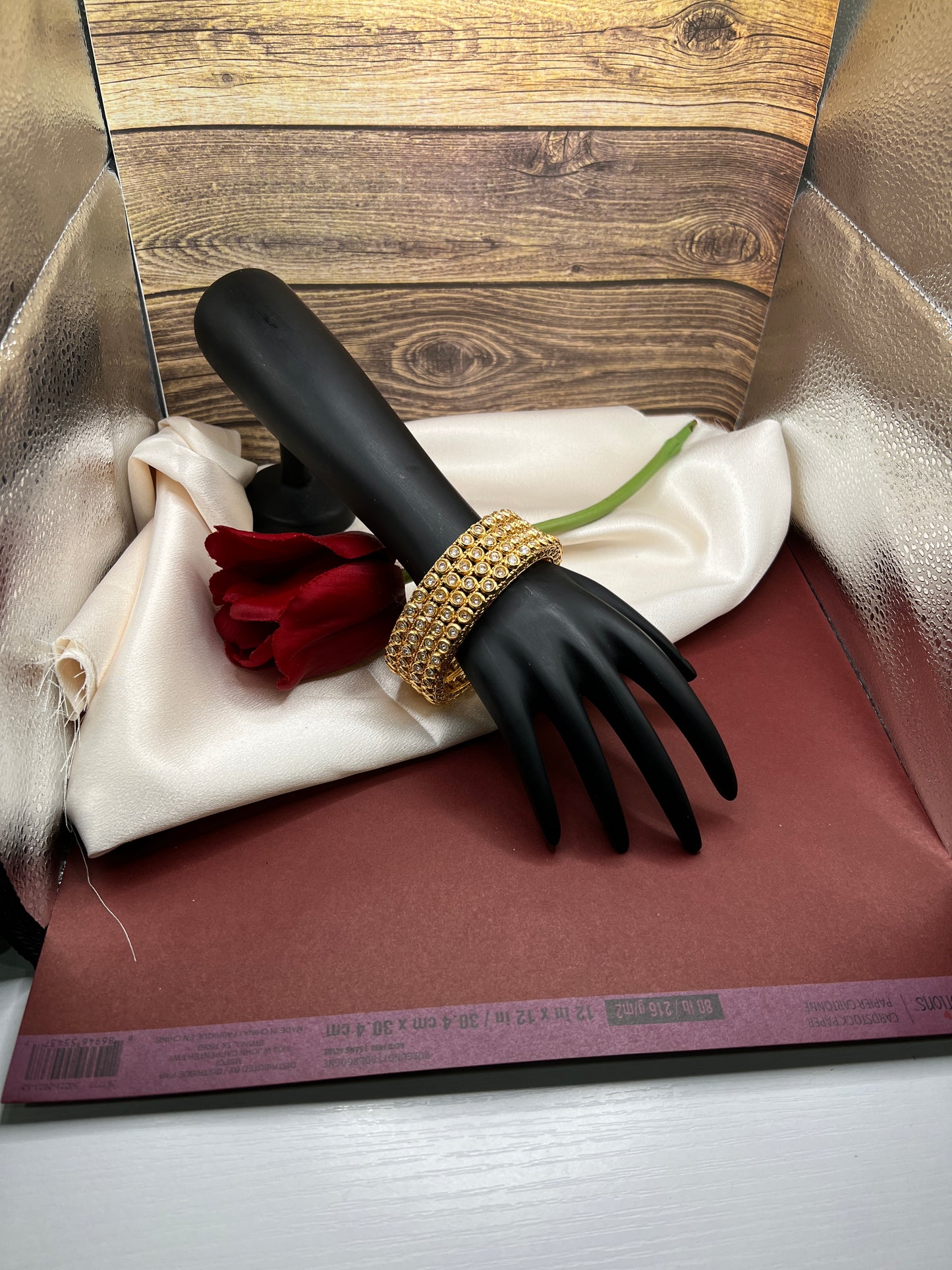 Classic CZ Bangles with Gold Plating