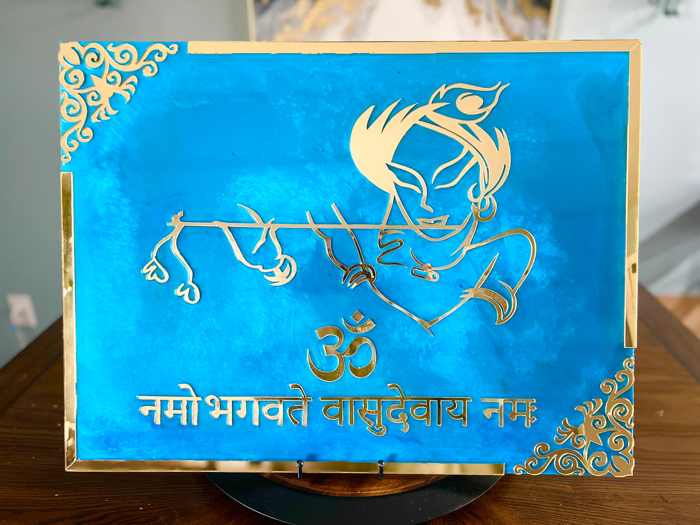 Lord Krishna Mantra with flute