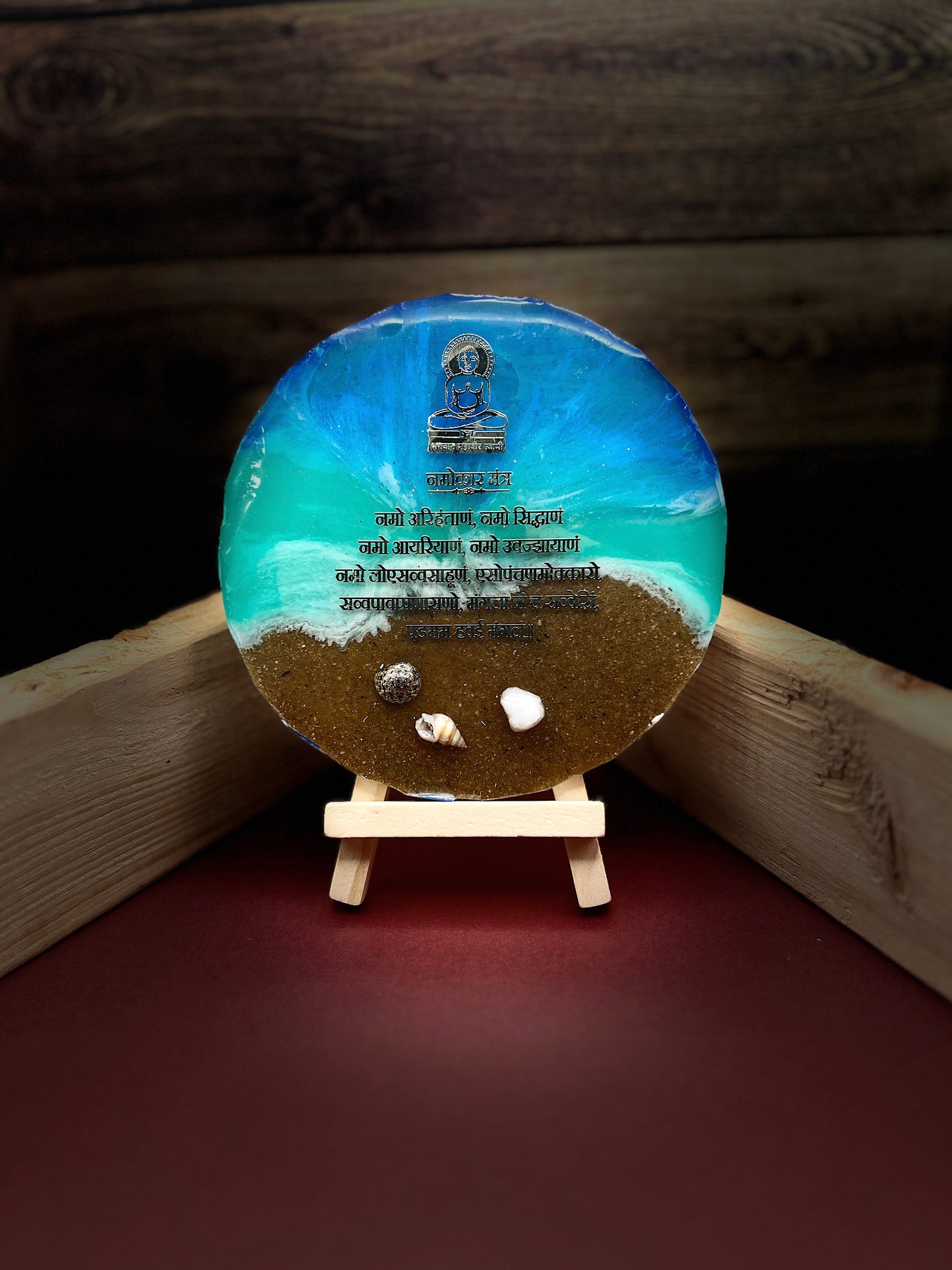 Namokar Mantra Decorative Decor/Table Decor/Stand Decor/Religious frame
