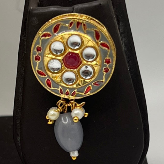 Majestic Empress Grey and Gold Jewelry Set