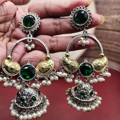 Elegant Traditional Jhumka Earrings – Handcrafted with Intricate Detailing