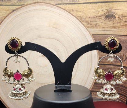 Elegant Traditional Jhumka Earrings – Handcrafted with Intricate Detailing
