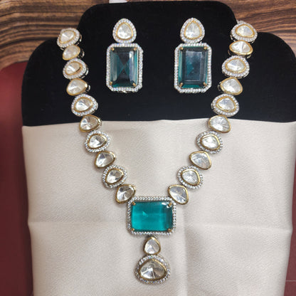 Stunning Polki Necklace & Earring Set