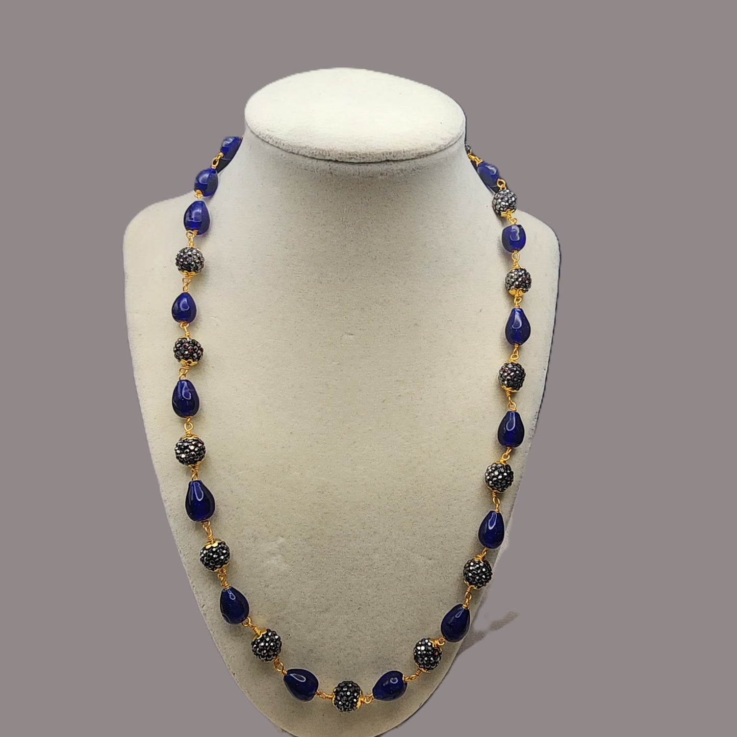 Elegant Beaded Necklace & Earring Set | Semi-Precious Stone Jewelry | Multi-Color Variants | Statement Gift Set for Her