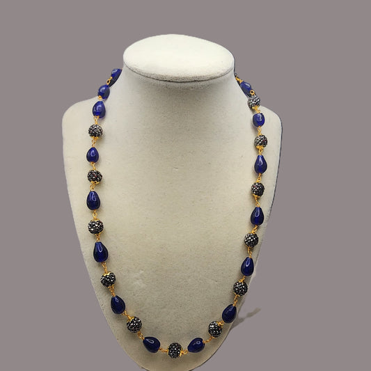 Elegant Beaded Necklace & Earring Set | Semi-Precious Stone Jewelry | Multi-Color Variants | Statement Gift Set for Her