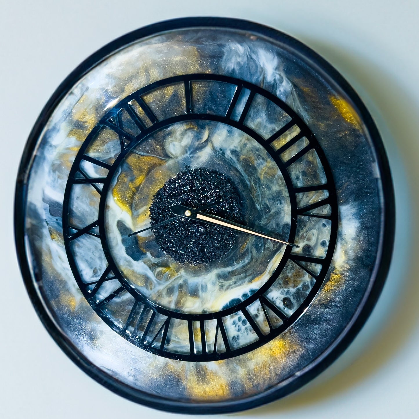 Galactic Resin Art Wall Clock