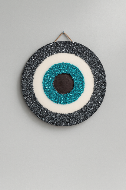 Handmade Resin Evil Eye Wall Hanging: Nazar Home Protection Gift | Evil Eye Wall Decor |
