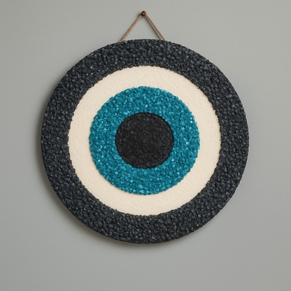 Handmade Resin Evil Eye Wall Hanging: Nazar Home Protection Gift | Evil Eye Wall Decor |