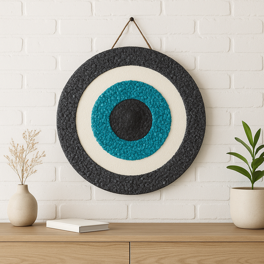 Handmade Resin Evil Eye Wall Hanging: Nazar Home Protection Gift | Evil Eye Wall Decor |