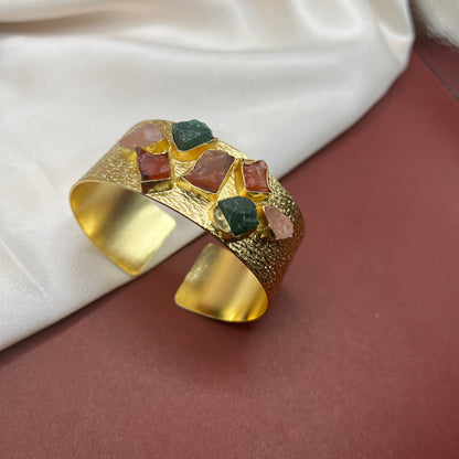 Raw Stone Cuff Bracelets