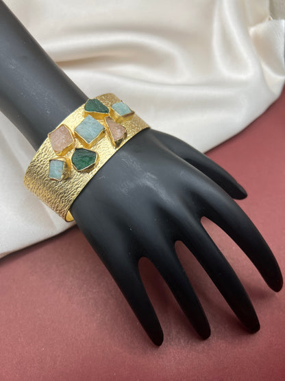 Raw Stone Cuff Bracelets